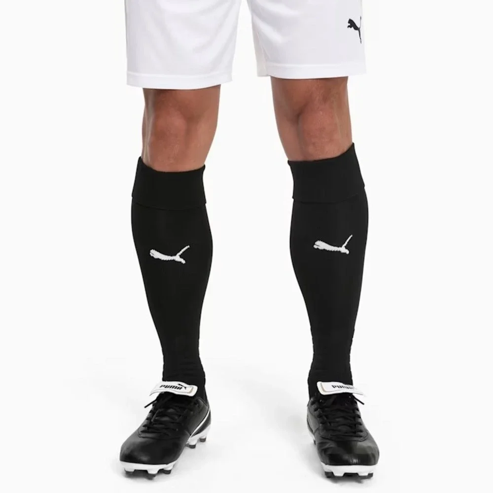 Puma Team Liga Football Soccer Socks Black/White Men's Size 3 L (US 7-9) NEW